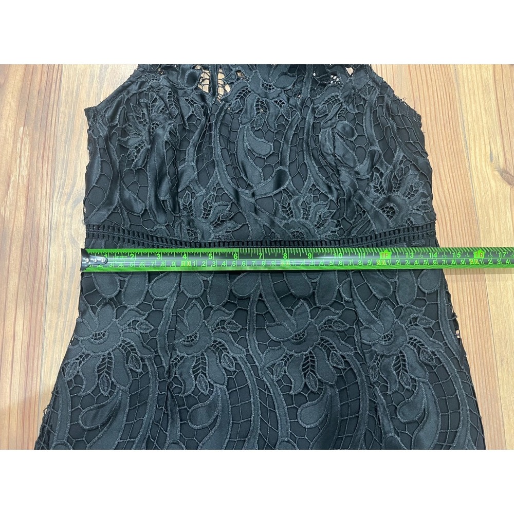 Women's‎ Bardot Black Lace Halter Midi Dress Size US 6/UK 10 - Picture 7 of 10